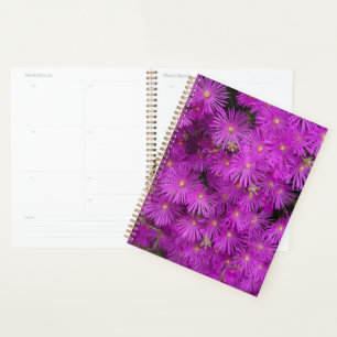 Agenda Flores Putple Rosa Lindas Florais
