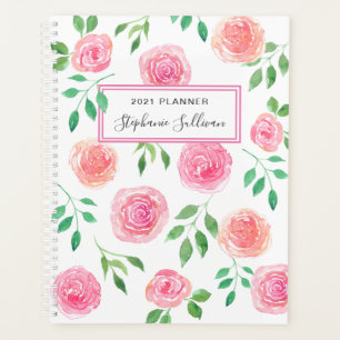 Agenda Flores Rosa Personalizadas