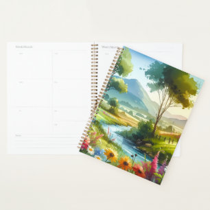 Agenda Flores selvagens e riachos no Vale de Primavera