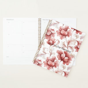 Agenda Flores Vermelhas Bem Chiques