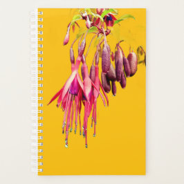 Agenda Flores vermelhas e roxas