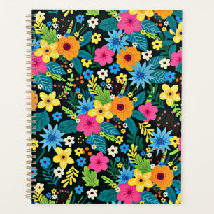 Agenda Flores Vibrantes Ditsy Padrão Floral Design-43785