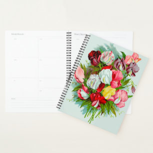 Agenda Flores Vintage