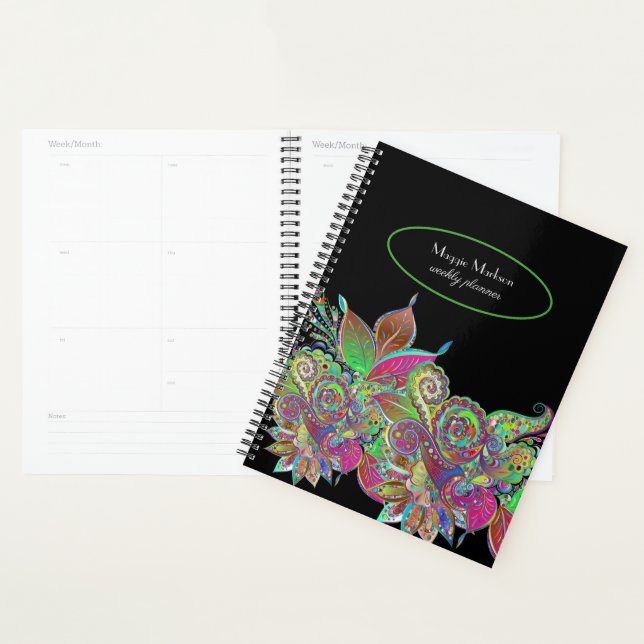 Agenda Florescente Floral (Exibição)
