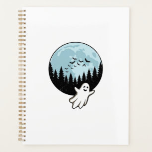 Agenda Floresta Assustadora de Fantasmas de Halloween Lua