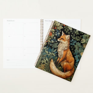 Agenda Floresta Botânica Vintage Fox Floral William Morri