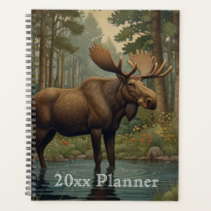 Agenda Floresta de boho clássico verde