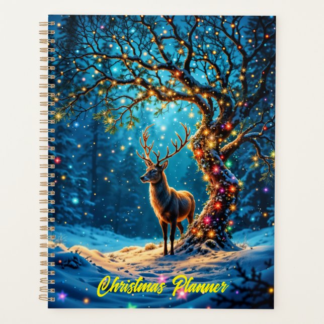 Agenda Floresta de Natal de cervo festivo (Frente)