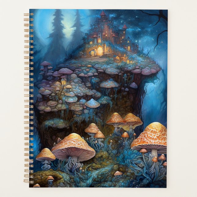 Agenda Floresta Encantada, Castela, Castelo Fantasy Art (Frente)
