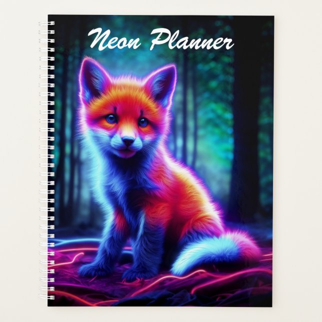 Agenda Florestas escuras profundas de raposa luminescente (Frente)