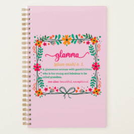 Agenda Flower Frame Glamma Vovó Definição de vovó