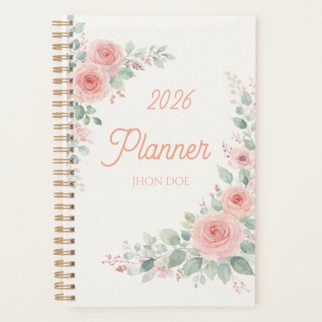 Agenda Flowerly Foliage Planner 2026 (Frente)