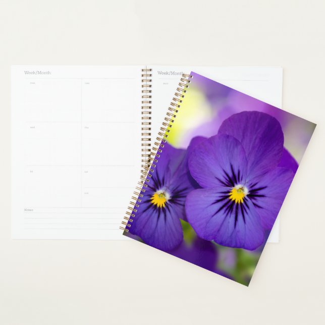 Agenda Flowers | Purple Pansies (Exibição)
