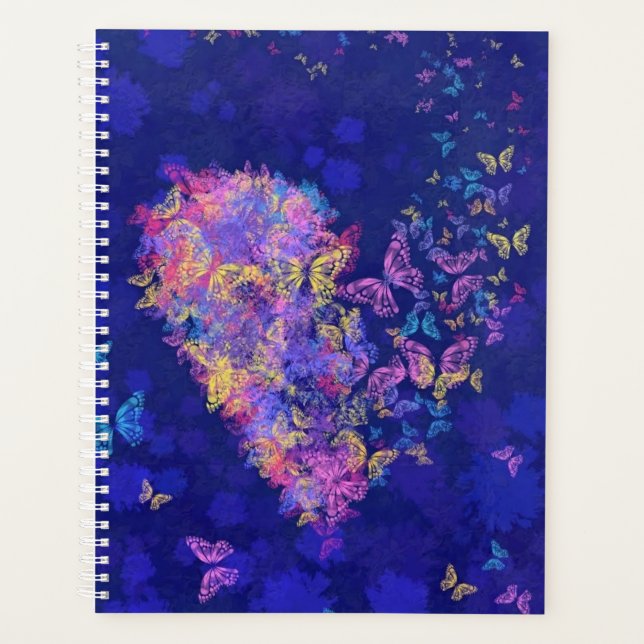 Agenda Flying Heart Butterflies Planner (Frente)