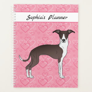 Agenda Foca e Italian Greyhound Italiano Branco em Coraçõ