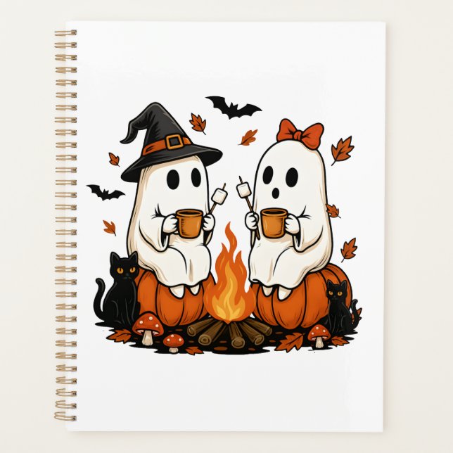 Agenda Fogueira Fantasmagórica de Halloween (Frente)