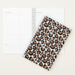 Agenda Folha branca e dourada Chita - Padrão-Leopardo<br><div class="desc">Folha branca e dourada Chita ou padrão de animais pintados por Leopard. A Impressão de Grande Gato Animal usa uma folha de ouro e moderna falsa. A Impressão Chita faz um presente excelente para uma festa selvagem.</div>