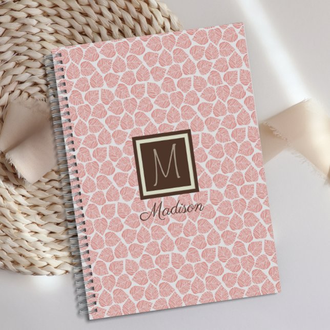Agenda Folha Rosa Monograma (Criador carregado)
