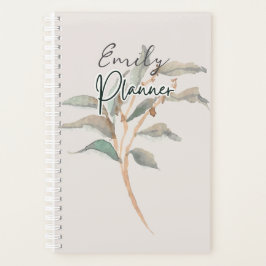 Agenda Folhas de design personalizadas e Bonito