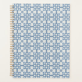 Agenda Folhas de Natal e azulejos de flores