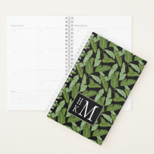 Agenda Folhas de Palm Monograma
