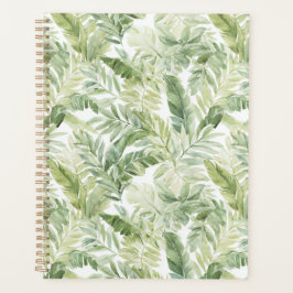 Agenda Folhas de Palmeira Verde Tropical