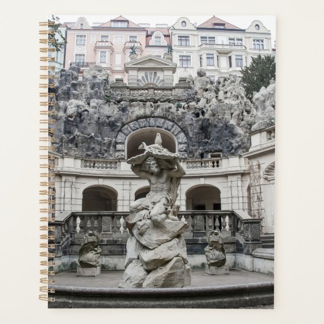 Agenda Fonte com estátua de Netuno em Praga (Frente)