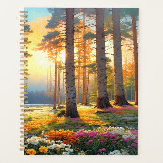 Agenda Forest Flowers and Summer Colorful Art