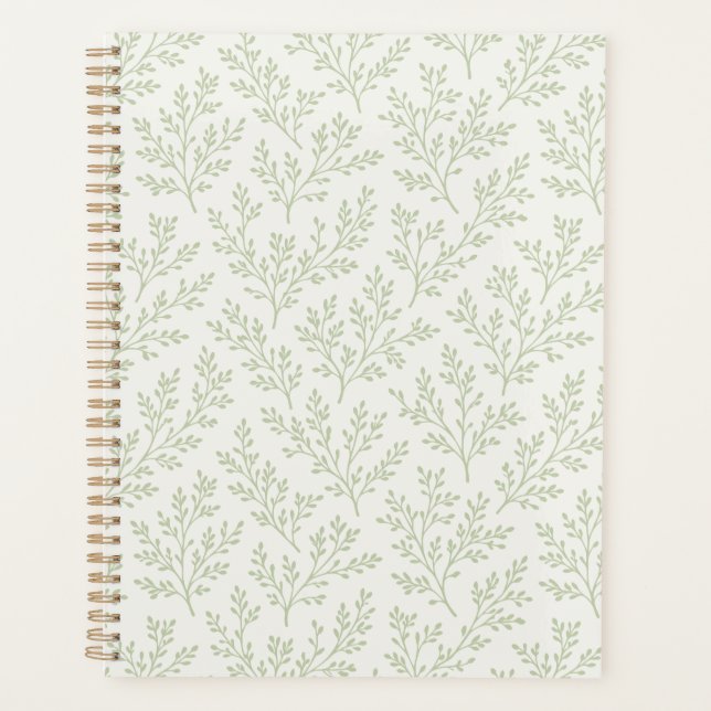Agenda Forest Sprigs Soft Olive - Neutro (Frente)