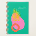 Agenda Formas Botânicas Coloridas do Abstrato Boho Person<br><div class="desc">Formas Botânicas Abstrato de Boho Coloridas Personalizadas no Planejador Verde</div>