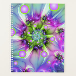 Agenda Formas espirais coloridas, redondas, forma Abstrat