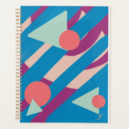 Agenda Formas geométricas de óleo paleta vintage