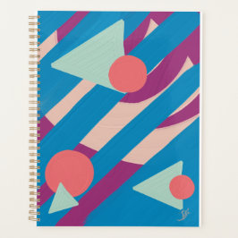 Agenda Formas geométricas de óleo paleta vintage