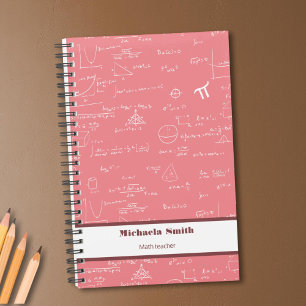 Agenda Fórmulas de Equações Matemáticas Cor-de-Rosa Cuta