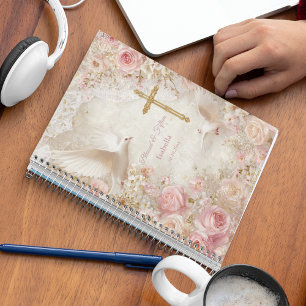 Agenda Forte Blush e Dourado Quince, personalizado