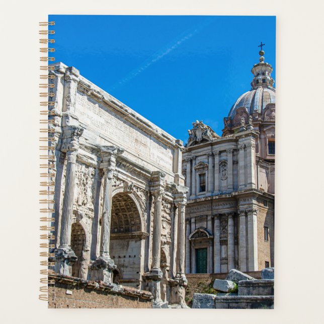 Agenda Fórum Romano arruina em Roma, Itália (Frente)