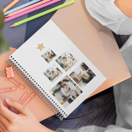 Agenda Foto da Árvore de Natal da Família Moderna com Est