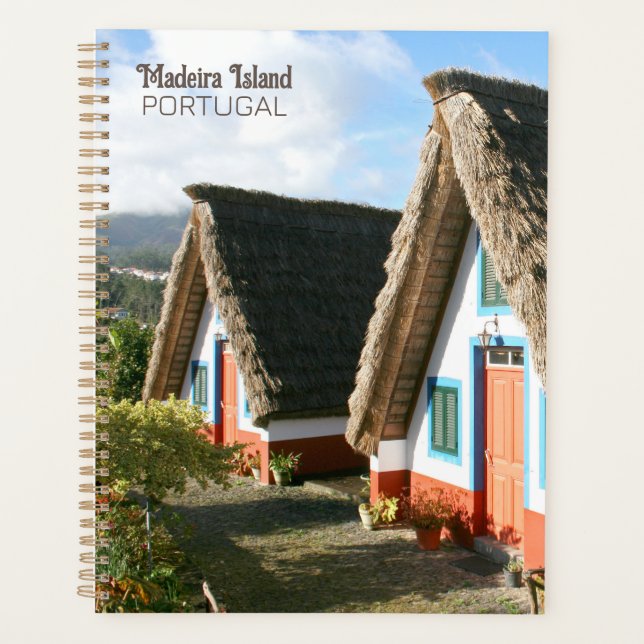 Agenda Foto da Ilha Madeira com Habitações Típicas, Portu (Frente)