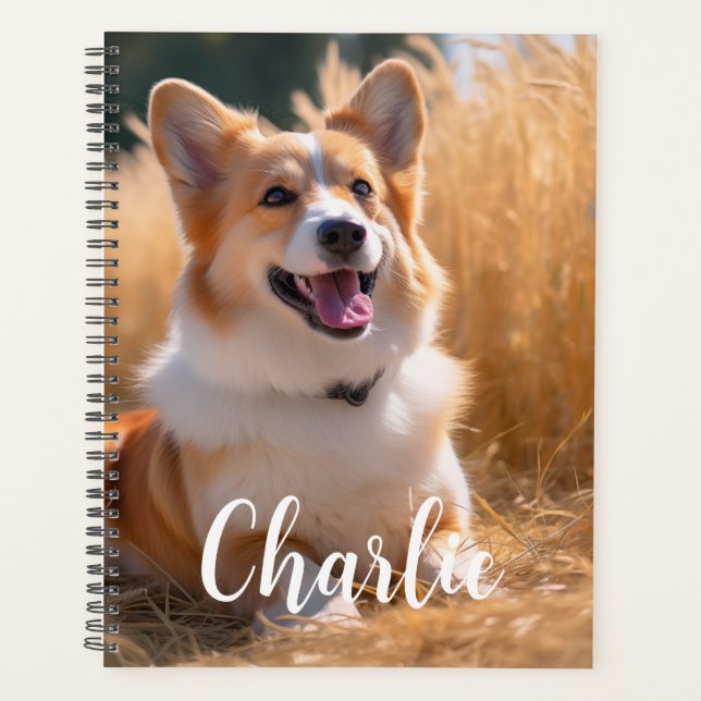 Agenda Foto de Animal de Estimação Personalizada (Frente)
