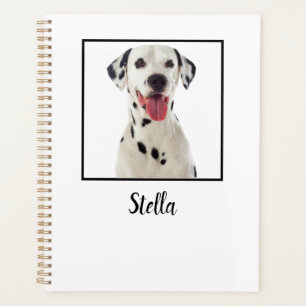 Agenda Foto de Cachorro Personalizado Branco e Bonito