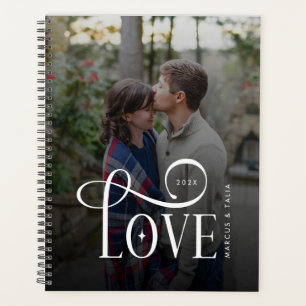 Agenda Foto de Casal de Noivos Personalizada com Roteiro 