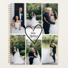 Agenda Foto de casamento moderna e elegante personalizada