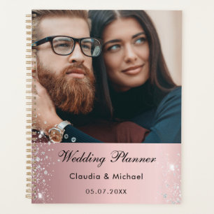 Agenda Foto de casamento noiva rosa-reluzente 2022