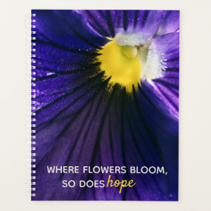 Agenda Foto de macro roxa inspiradora fotográfica modern