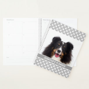 Agenda Foto De Pet Personalizada Com Pinças Brancas Na Ci