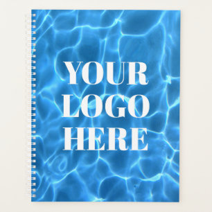 Agenda Foto de Piscina Azul Aqua para o Seu Logotipo
