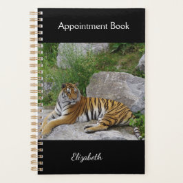 Agenda Foto de retrato de um tigre siberiano