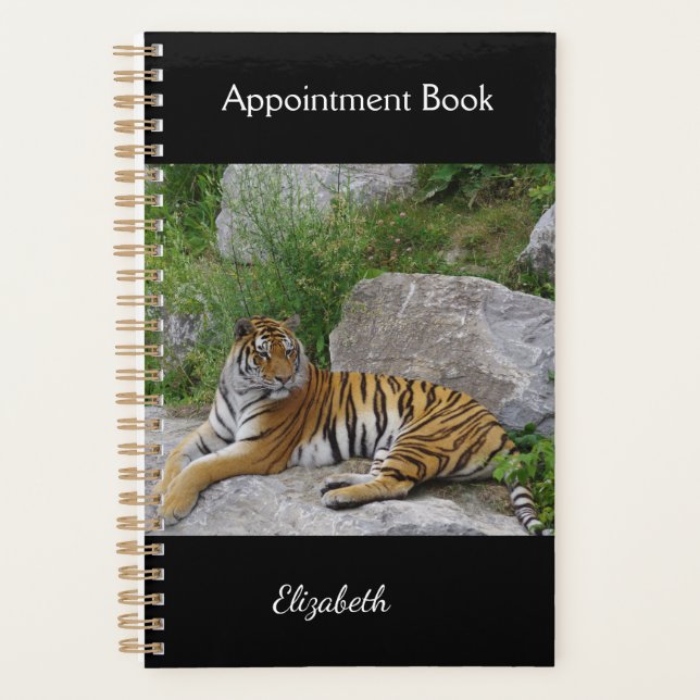 Agenda Foto de retrato de um tigre siberiano (Frente)