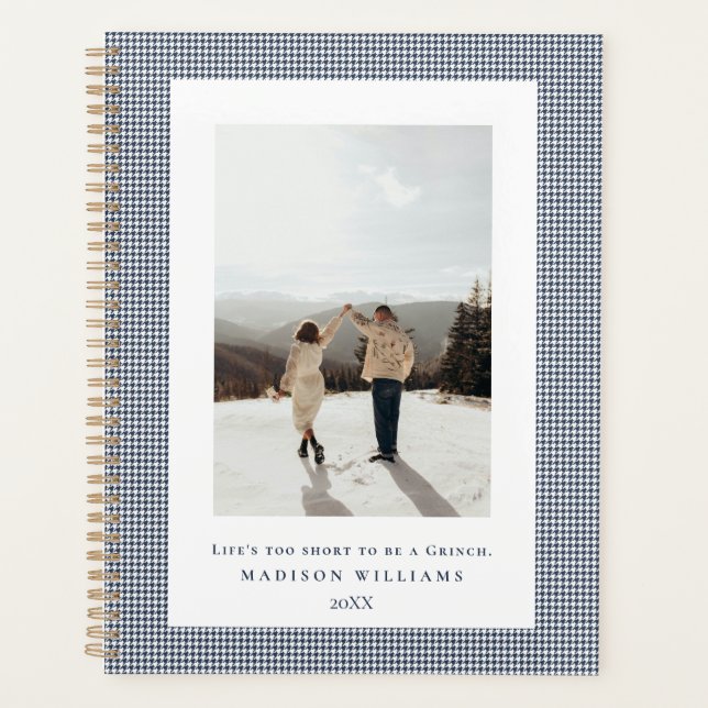 Agenda Foto do quadro de Peacoat Houndstooth (Frente)