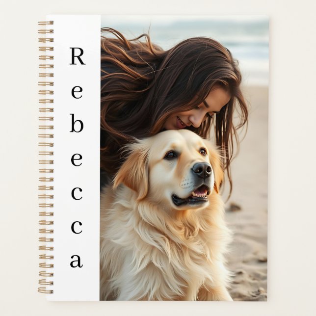 Agenda Foto e Nome Personalizados  (Frente)